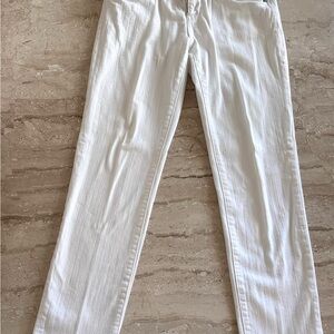 Kut from the Kloth White Straight Leg Jeans